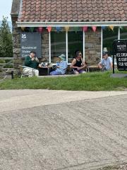 Ice creams at Ravenscar - the highest point of the walk at 637ft, we arrived here in the nick of time to put a stop to any mutinous thoughts